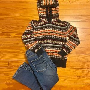 Boys Sweater & Jeans Bundle Hoodie Small 6/7